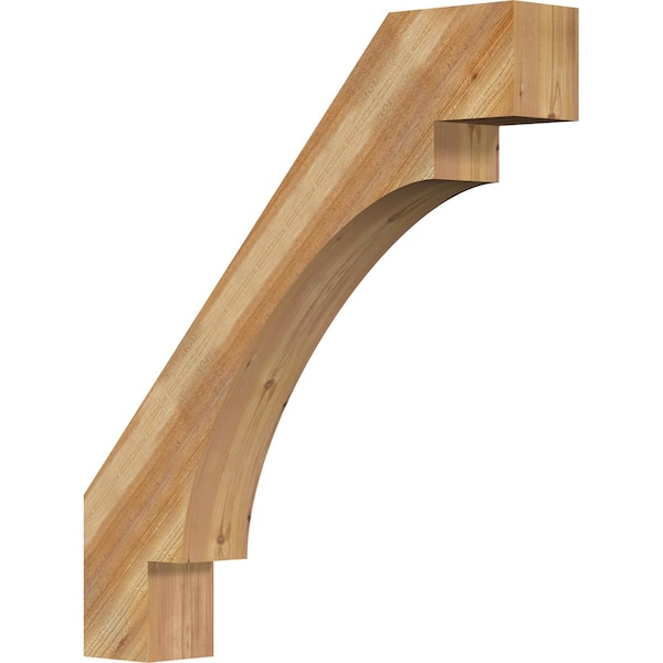 Ekena Millwork 6"W x 36"D x 40"H Merced Rough Sawn Knee Brace, Western Red Cedar BRC06X36X40MRC00RWR - main